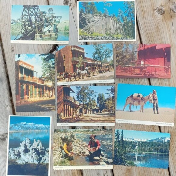 Gold Rush Prospecting Wild West Post Card Lot of 10 - Picture 1 of 9